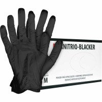 Нитриловые перчатки RNITRIO-BLACKER неопудренные (100 шт)