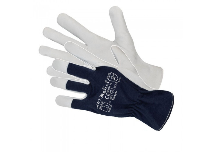 RTOPPER Leather Work Gloves | Category 2, Full-Grain Leather, High Protection