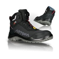 SHELTON S3S ESD — black safety work boots with composite toe cap