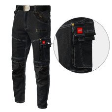 Штаны  джинсовые рабочие COLEMANN JEANS BLACK