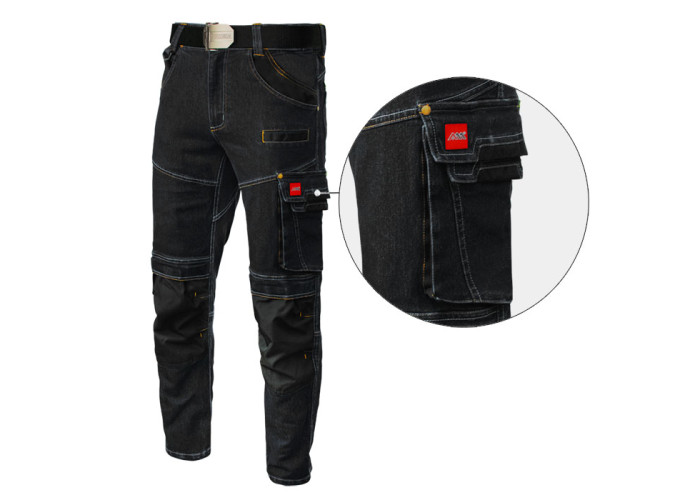Штани джинсові робочі COLEMANN JEANS BLACK