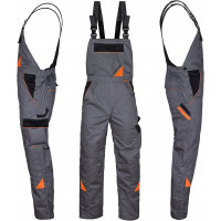 Professional Grey High-Density Work Overalls