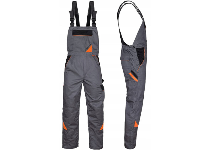 Professional Grey High-Density Work Overalls